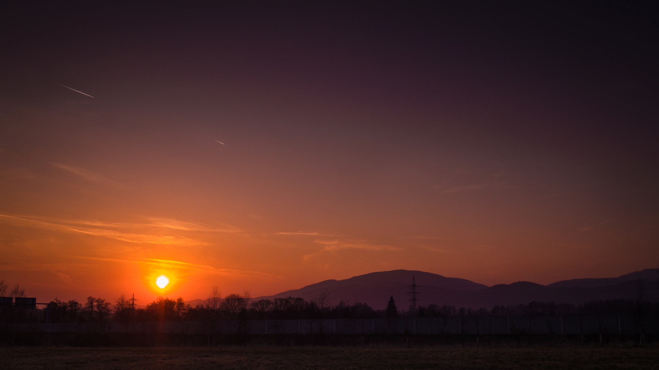 Twilight in Ore Mountains